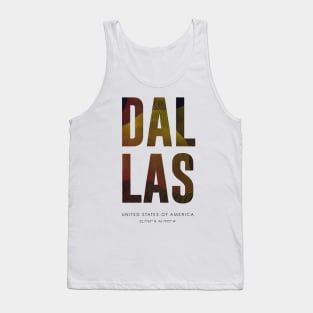 Dallas City typography Tank Top